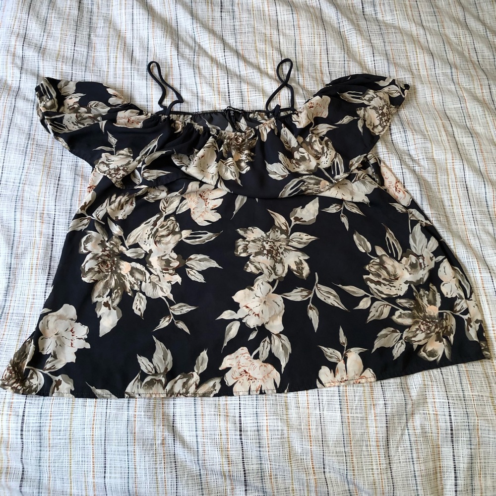 Charolette Russe cold shoulder top